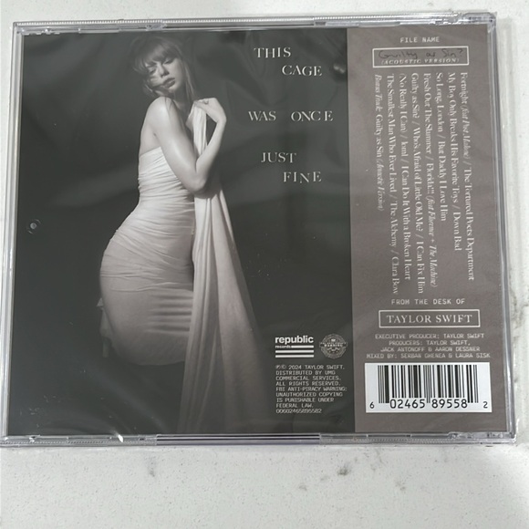 TTPD CD + Bonus Track "Guilty as Sin” (Acoustic) - Picture 3 of 3